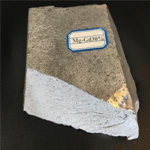 China MgGd30 Magnesium Master Alloy Ingot , Magnesium Gadolinium Master Alloy factory
