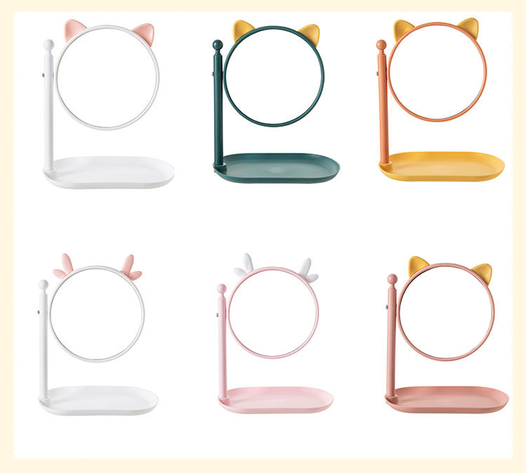 Everyday Fashion Morden Style Pocket Mini Lady Dressing Heart Shaped Makeup Mirror