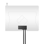 V.S.W.R≤1.8 HOT IN JAPAN VHF/UHF Ltype Digital Film Radio Car Antenna TV GPS