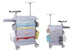 Luxury Patent Medical Trolley ABS Plastic Cart Hospital Emergency Functional