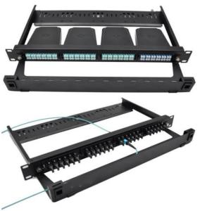 China 1U MPO MTP Fiber Optic Patch Panel 24 Port For Data Center factory