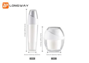 China Popular Plastic Cosmetic Serum Bottles , Empty Cosmetic Bottle Refillable Set factory