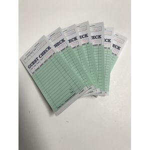 CT-G3616 English Language US guest check Customized for Bar Transactions