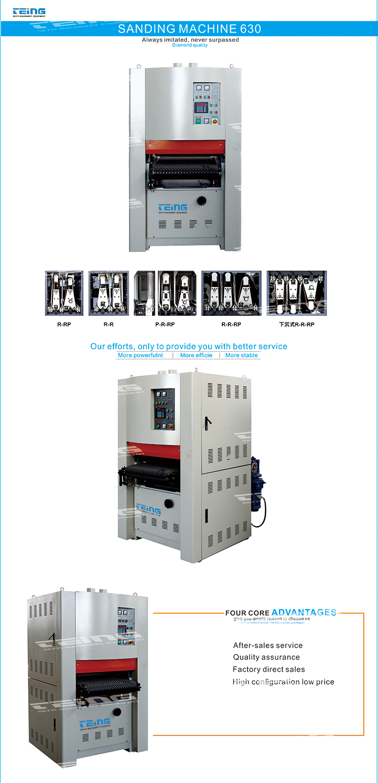 Double Sander Sanding Machine R-RP630 Support Customization for Smooth Woodworking
