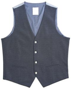 China 65% Polyester Mens Tailored Vest Dark Grey Color Office Business Adults factory