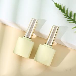 China Customized Logo Glass Collar Golden Oval UV Gel Nail Remover Bottles with Luxury Unique Empty Design 8ml 10ml 12ml 15ml factory