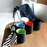 Savall Tropical Coloerd Personalized Porcelain Mugs Ceramic Cappuccino Cups