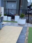 Powder Coated Finish Fiber Clay Planters Fibre Clay Flower Pots