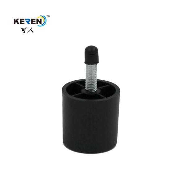 KR-P0123 Modern Plastic Furniture Legs Replacement , Black Adjustable Sofa Legs