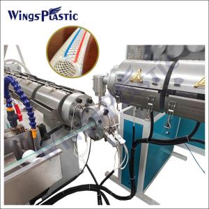 China PVC Garden Fiber Braided PVC Hose Tube Extrusion Making Machine Lines factory