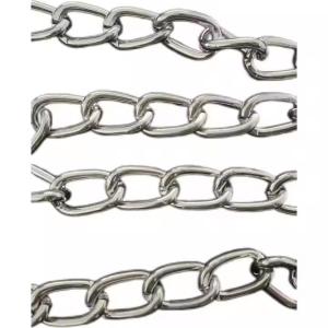 China Wholesale Animal Twisted Galvanized Chains Pet Dog Chain Short Link Chain For Pets factory