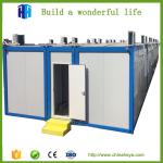 Flat track container mobile camp house living container house