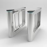 Modern Biometric Glass Turnstile Gate With Face Recognition