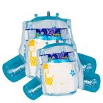 PP Velcro Tape Disposable Newborn Baby Diapers 1100ml Absorption
