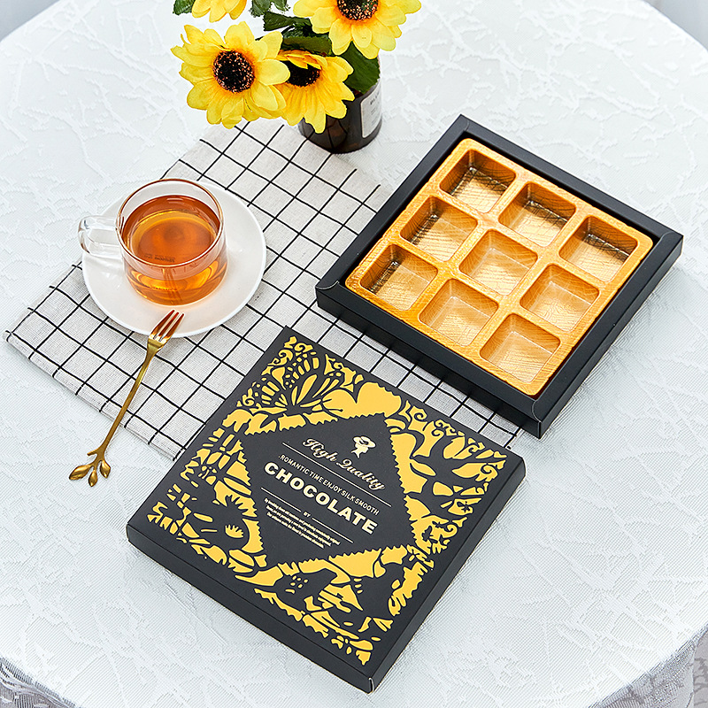 Custom Logo 9 Bars Food Gift Boxes for Chocolate Candy Best Paper Packaging
