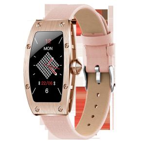 China ROHS HRS3300 1.69 Inch Ladies Smart Bracelet With Rose Gold Strap factory