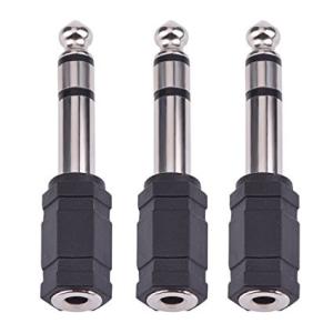 China 6.35 mm Audio Stereo Plug to 3.5 mm Stereo Headphone Jack Adapter factory