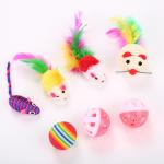 20 Pcs Cat Toys Kitten Toys Assorted Cat Tunnel Feather Teaser Wand Fish Fluffy