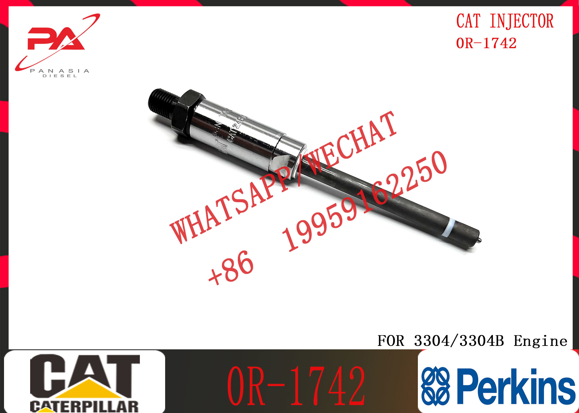 fuel injector OR-1743 4W7016 0R-1744 4W-7017 0R-3423 0R-8785 0R-3424 170-5181