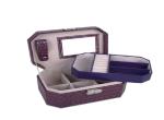 Octagonal Shaped Jewelry Packaging Boxes Crocodile Grain Faux Gift Presentation