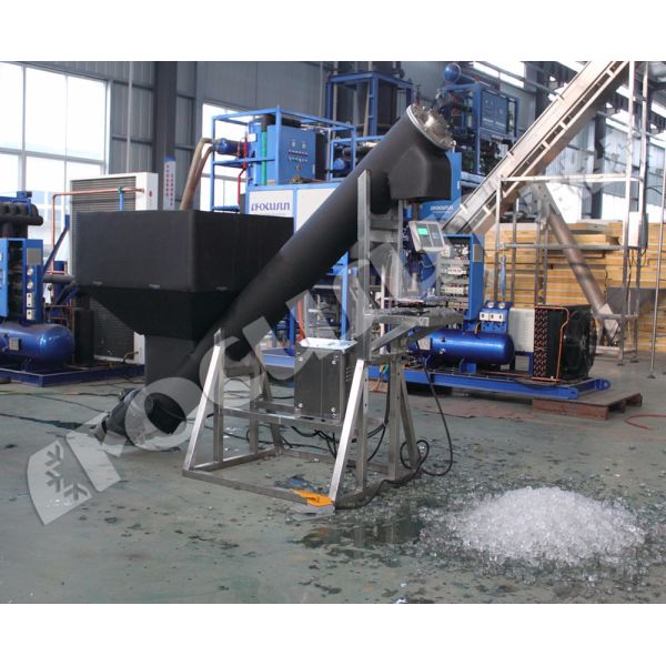 PLC Core Components Semi-Automatic Ice Packing Machine for Plastic Packaging Material