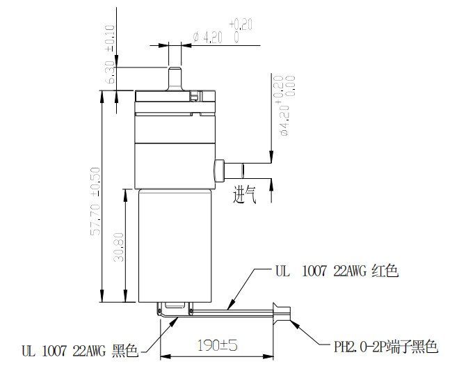 Ce Suction Machine Small Dc Vacuum Pump 3.7vdc