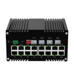 Outdoor Industrial 16 Port 10/100/1000T Gigabit 802.3at Managed PoE Switch With