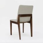 Modern Style Nitrolacquer Finish Solid Wood Dining Chair with Upholstery and