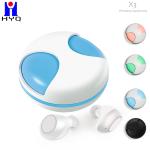 Dual Microphones True Wireless Stereo Earphone IPX4 Rotating Case