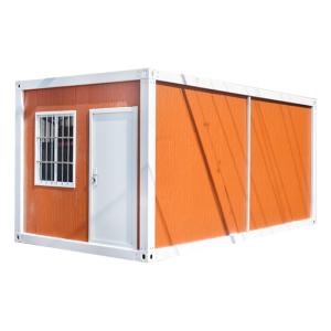 China Wood grain color container villa living container construction site dormitory office container mobile room factory