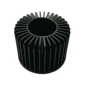 China Rustproof Industrial Round Heat Sink , Stable Extruded Aluminum LED Heatsink on sale