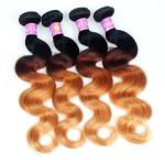 Ombre Body Wave Brazilian Virgin Human Hair 10-32" For Black Women