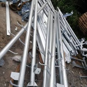 Galvanized Steel Pipe Wifi Antenna Communication Rooftop Pole