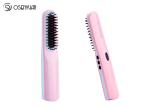 PTC Heating Home Beauty Machine , Wireless Hair Straightener Brush Comb