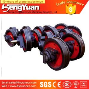 China OEM provided overhead travelling forged trolley crane wheel factory