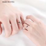 2.6g 0.75in Sterling Silver Jewelry Rings 18k Anniversary Shooting Star Ring