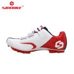 Breathable Mens White Cycling Shoes Geometry Design Body High Pressure