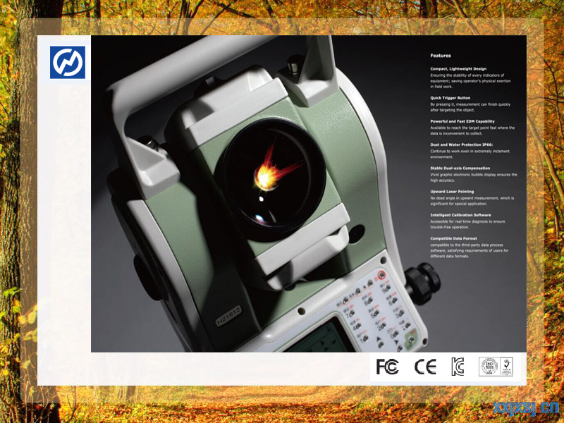 (HTS-360) with SD Card & USB Port, Bluetooth Geoland Total Station Survey Instrument