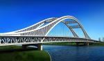 Q235B Q345B Steel Structure Bridge Steel Foot Bridge For Truck