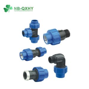Industrial QX Small Size PP Material Tubing Compression Fittings with Round Head