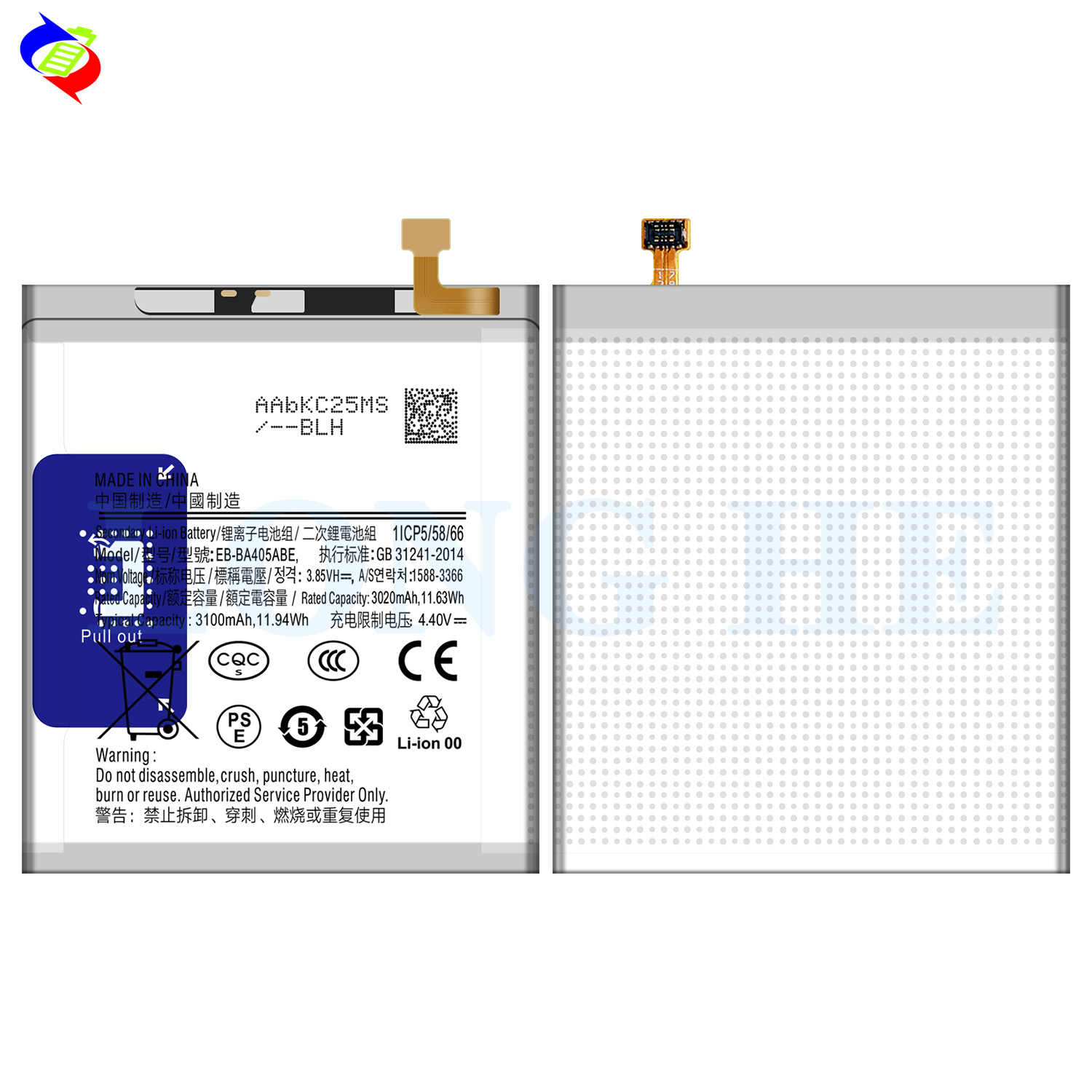 2500mAh-3100mAh Capacity Mobile Phone Battery for Samsung Galaxy A40 A405 EB-BA405ABE