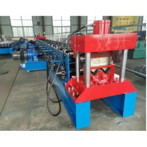 Crash Barrier Highway Guardrail Roll Forming Machine Two Waves