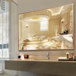 Ever day Aluminium Standing Floor Hairdresser Black Bathroom Wall Hanging Mirror