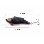 3D Eyes Hard VIB Fishing Lure 10 Colors 5.50CM/10g 8# Hook