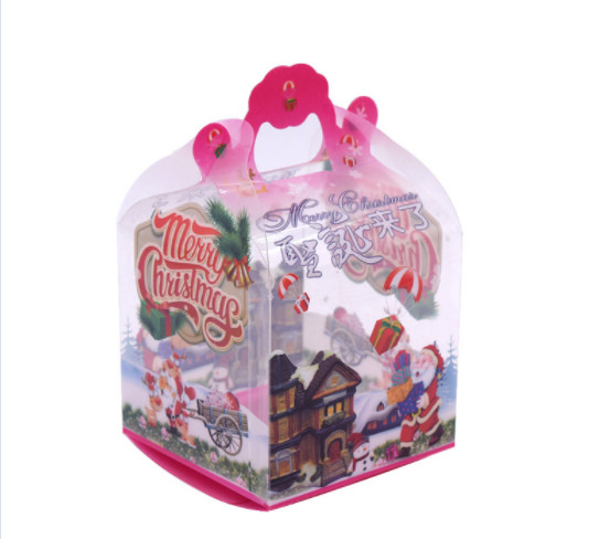 Small Folding PVC Transparent Box , PVC / PET Transparent Plastic Box For Christmas Gift