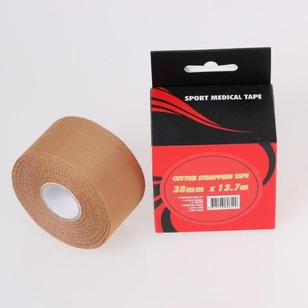 Customized strong Rigid strapping tape sports tape Rayon tape tan color