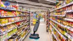 Small Supermarket Floor Scrubber - Quiet 65dB Cleaning For Tight Spaces