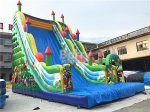 China 11X6X9m Commercial Inflatable Slide , PVC Tarpaulin Blow Up Jumping Castle factory