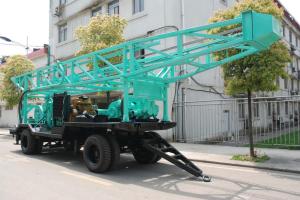 China High Speed Water Drilling Rig With Turnplate Rotary 11.6m Height Drill Tower factory