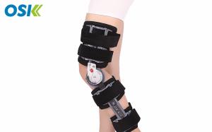 China Black Lateral Knee Support With Steel Plate / ROM Hinge Skin - Fitted factory